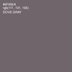 #6F656A - Dove Gray Color Image